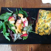 Pumpkin quiche at Peacefood Cafe - Uptown in New York City