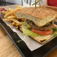 Burger   at Peacefood Cafe - Uptown in New York City