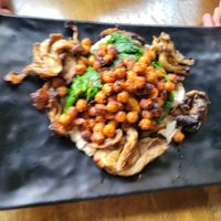 Grilled oyster mushroom at Peacefood Cafe - Uptown in New York City