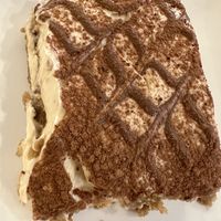 Tiramisu was great! Too big portion though...  at Peacefood Cafe - Uptown in New York City