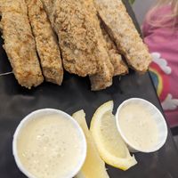 Pfc tenders - very tasty at Peacefood Cafe - Uptown in New York City