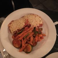 chicken parm with penne at Peacefood Cafe - Uptown in New York City