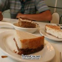 Cheezecake, coconut cream pie, tiramisu  at Peacefood Cafe - Uptown in New York City