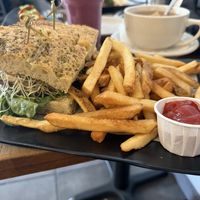 Beyond burger  at Peacefood Cafe - Uptown in New York City