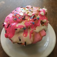 GF Unicorn Muffin at Peacefood Cafe - Uptown in New York City