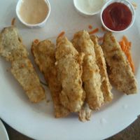 Chicken fingers at Peacefood Cafe - Uptown in New York City