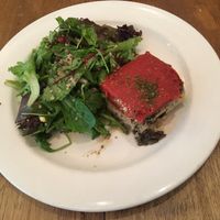 raw lasagna (delicious) at Peacefood Cafe - Uptown in New York City