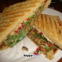 French horn mushroom panini at Peacefood Cafe - Uptown in New York City