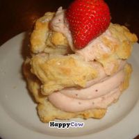 strawberry shortcake at Peacefood Cafe - Uptown in New York City