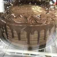 Awesome looking choc cake at Peacefood Cafe - Uptown in New York City