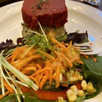 Great raw food menu lasagna  at Peacefood Cafe - Uptown in New York City