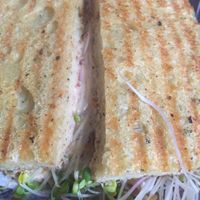 Vegan Burger 🍔  at Peacefood Cafe - Uptown in New York City