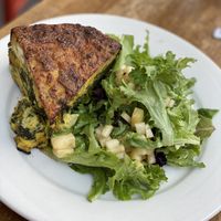 Quiché ☺️ at Peacefood Cafe - Uptown in New York City