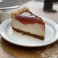 Strawberry cheesecake 🤤🤤🤤 at Peacefood Cafe - Uptown in New York City