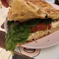 Bocadillo vegano at BeCycle in Ovar