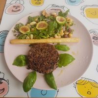 New on the menu bean burger at BeCycle in Ovar