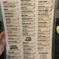 Menu (ask for veggie and vegan options)  at Bananas in Vieques