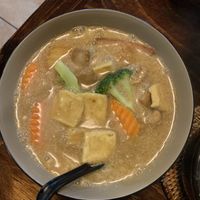 Curry noodle soup  at Vina Vegan in Newtown