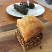 Baklava and dolmades at Lakeside Bakery in Reservoir