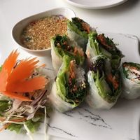 fresh spring rolls at Golden Lotus in Christchurch