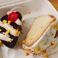 Chocolate cake to die for 😋 at Passiflora in Rincon