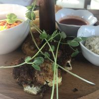 Cauliflower wings on the amigos platter  at Passiflora in Rincon