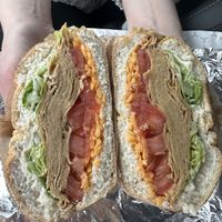 Sham and cheese  at Cindysnacks in Centerport