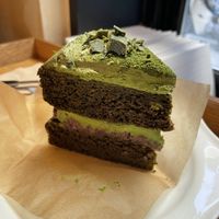 Green tea cake  at Apbbang - Future Bakery 앞으로의 빵집 in Seoul
