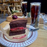 Chocolate Cherry Cake  at Apbbang - Future Bakery 앞으로의 빵집 in Seoul