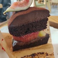 Chocolate cake with figs at Apbbang - Future Bakery 앞으로의 빵집 in Seoul