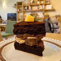 The choco banana cake is heaven!! at Apbbang - Future Bakery 앞으로의 빵집 in Seoul