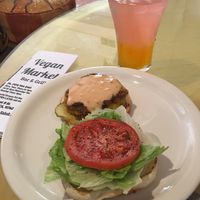 Spicy Crispy Chik’n Sandwhich at Vegan Market Bar and Grill in Ontario