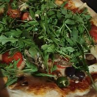 Vegan pizza. at Peloton in Oslo