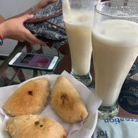 Their empanadas are so good! (All vegan) at Girasoles Restaurante Vegetariano in Cartagena