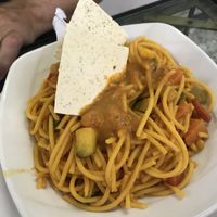 Vegan and Gluten free pasta  at Girasoles Restaurante Vegetariano in Cartagena
