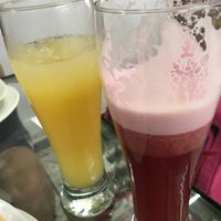 Freshly squeezed juice at Girasoles Restaurante Vegetariano in Cartagena