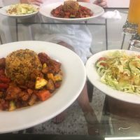 Veggie set menu at Girasoles Restaurante Vegetariano in Cartagena