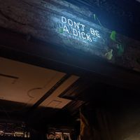 Neon sign telling it as it is #Veganuary at The Lioness of Leith in Edinburgh