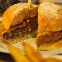 Temple burger at The Lioness of Leith in Edinburgh