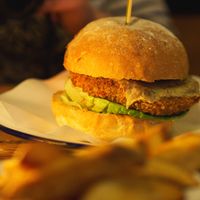 Temple burger at The Lioness of Leith in Edinburgh