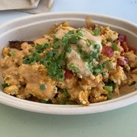 Sunshine scramble made with tofu  at Troy's Fresh Kitchen & Juice Bar in Londonderry