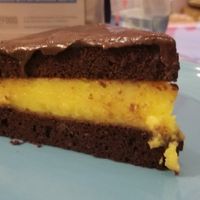 Chocolate cake at Bayt Sara in Amman