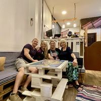 All of us with Sara, the owner :) at Bayt Sara in Amman