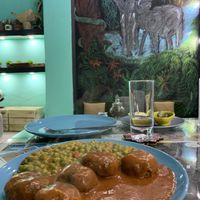 Vegan Meatballs with green peas   at Bayt Sara in Amman