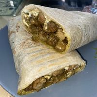 Vegan shawarma! I absolutely love being able to try local foods and flavours so I was very excited to try my first shawarma. It was exceptional   at Bayt Sara in Amman