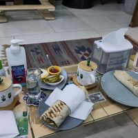 One meal of vegan shawarma to share 😋 at Bayt Sara in Amman