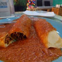 Delicious Romanian crepes with vegan mincemeat 💚 at Bayt Sara in Amman