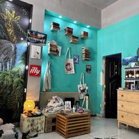 Decor and the lovely totebags   at Bayt Sara in Amman