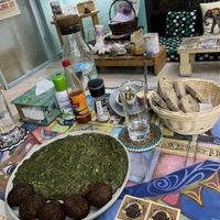 Spinach and meatballs   at Bayt Sara in Amman