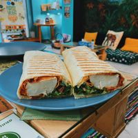 Zinger burger  at Bayt Sara in Amman